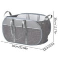 thumbnail image 1 of XMMSWDLA folding Popup Mesh Laundry Baskets - Foldable Popup Mesh Laundry Hamper with Handles, Lightweight Mesh Laundry Basket Clothes Basket for Dormitories, Families, Travel, and Camping, 1 of 4