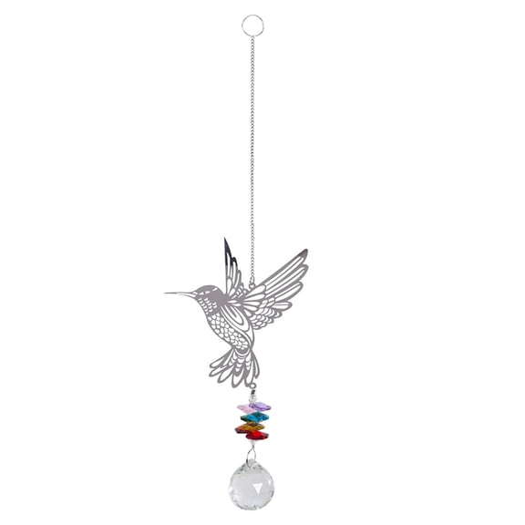 XMMSWDLA Retirement Party Decorations Transparent Hummingbird Crystal Pendant for Outdoor Garden Decoration Girl Birthday Decorations
