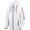 thumbnail image 1 of XMMSWDLA Sales Clearance Blousse for Men Winter Stitching Casual Thick Fit Side Seam Pockets Warm Zipper Cotton Jacket, 1 of 1