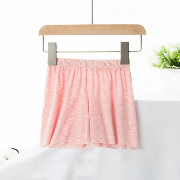 XMMSWDLA Short Summer Dresses Girls Summer Short Children Cotton Leggings Girl Safety Pants for Kids Clothing﻿ Pink Retro Running Shorts