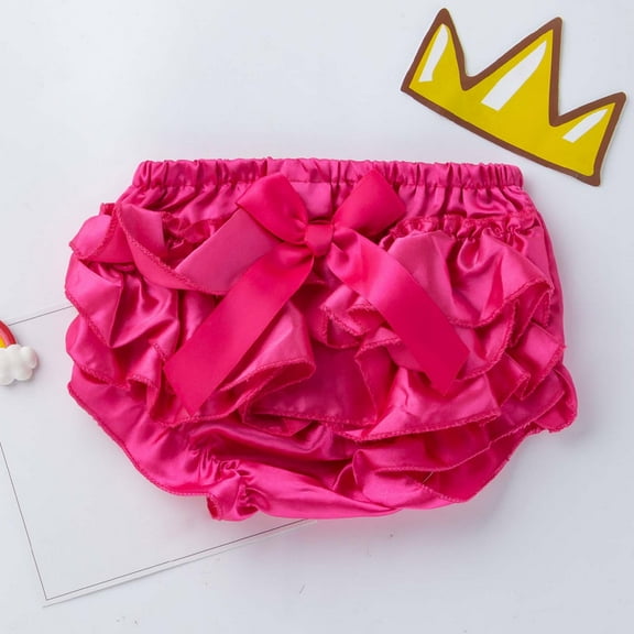 XMMSWDLA Shorts for Teen Girls Adult Baby Ruffle Panties Bloomers Diaper Cover Hot Pink Swim Shorts