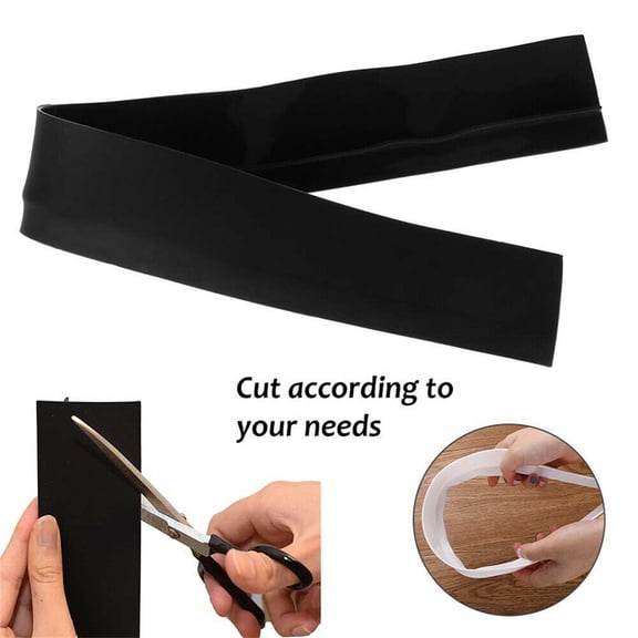 XMMSWDLA Silicone Stove Gap Covers, Heat Resistant Oven Gap Filler Seals Gaps Between Stovetop and Counter, Easy to Clean (21 Inches, Black)