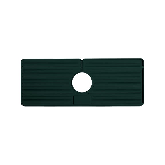 XMMSWDLA Sink Guard Silicone Faucet Mat for Kitchen Sink Foldable Sink Mat Behind Faucet, Faucet Handle Drip Catcher Tray Drain Drying Pad Countertop Protector for Kitchen Bathroom Bar