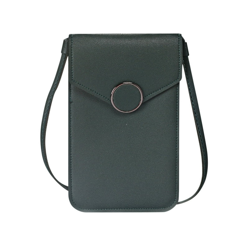 XMMSWDLA Small Crossbody Cell Phone Purse for Women Clear Crossbody Bag for Women Mini Phone Pouch PurseMesh Backpack