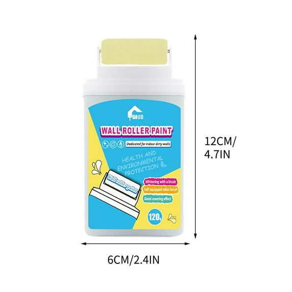 XMMSWDLA Small Roller Wall Patching Brush, Wall Repair Paste Roller, for Diy Repair Removel Wall Advertisements Dirty Shoe Prints(120ml) Back To School Supplies Abs