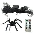thumbnail image 1 of XMMSWDLA Spider Webs Halloween Decorations Lights,92 LED Light Up,Spiderweb with Remote Control, Spider,Halloween Decor for Outdoor, 1 of 9