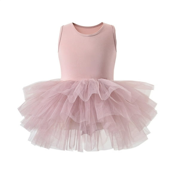 XMMSWDLA Spring Dresses Baby Girls Tutu Dress Sleeveless Toddler Cotton Layered Tutu Dress Infant Tulle Dresses Princess Party Prom Dress Watermelon Red Beach Dress