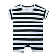 thumbnail image 1 of XMMSWDLA Stretchy Kids Clothing Pack Soft Cotton Baby Bodysuit Boy Clothes Short Sleeve Onesie Black Matching Sibling Outfits for Toddlers, 1 of 8
