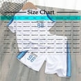 thumbnail image 1 of XMMSWDLA Stretchy Kids Clothing Pack Toddler Baby Boy Clothes Summer Short Sleeve Print T-Shirt Tops Solid Color Shorts Set 2pcs Casual Outfit White Matching Sibling Outfits for Toddlers, 1 of 3