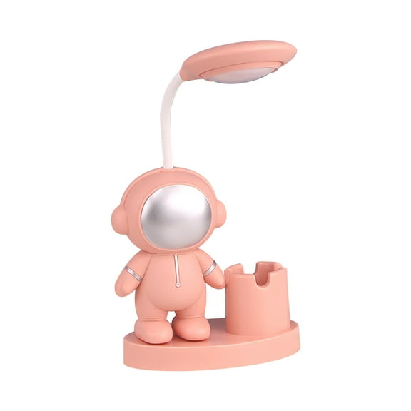 XMMSWDLA Penholder New Astronaut Pencil Sharpener Table Lamp Rechargeable Desktop Cartoon Astronaut Penholder Small Table Lamp 'S Gift and