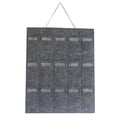 thumbnail image 1 of XMMSWDLA Sunglasses Organizer Storage, Hanging Wall Pocket Glasses Organizer - 15 Felt Slots Sunglass Organizer Holder Eyeglass Display with Sturdy Rope (Gray, Small), 1 of 2