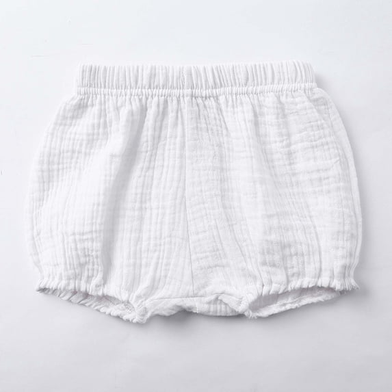 XMMSWDLA Swim Shorts Girls Baby Bloomers for Toddler Girl Boy Ruffle Newborn Infant Cotton Linen Cute Loose Harem Shorts Underwear White Retro Running Shorts
