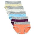 thumbnail image 1 of XMMSWDLA Teen Girls Underwear Cotton Briefs Black Girls Panties 5pc Women Patchwork Briefs Panties Underwear Knickers Bikini Underpants Multicolor 4XL Period Underwear for Teens, 1 of 9