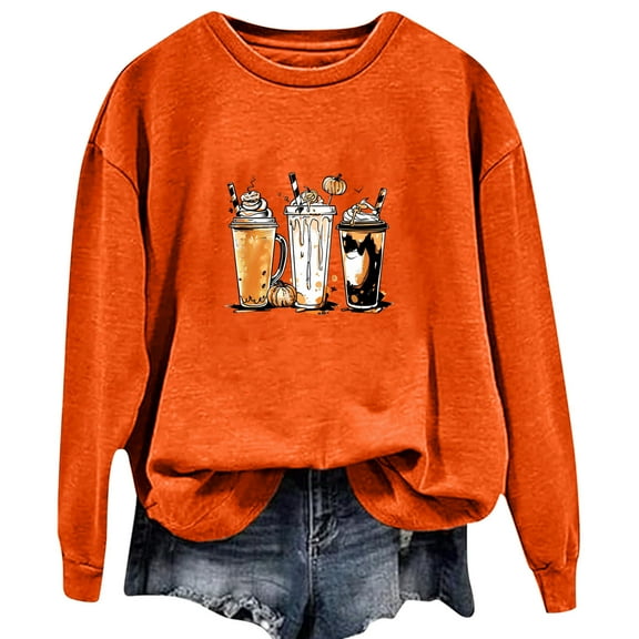 XMMSWDLA Thanksgiving Long Sleeve Shirts for Women St Patrick's Day Casual Crew Neck Loose Sweatshirts Gnome Pumpkin Graphic Pullover