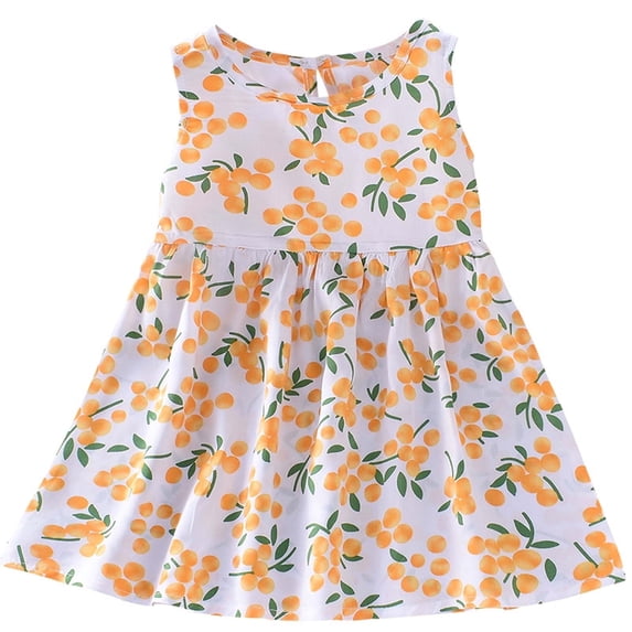 TIHLMK Toddler Girl Clothes Baby Girls Sleeveless Dress Tank Dress Children's Clothing