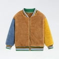 thumbnail image 1 of XMMSWDLA Toddler Girl Clothes Baby Boys Girls Stitching Color Plush Cute Winter Thick Casual Keep Warm Coat Jacket, 1 of 8