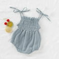 thumbnail image 1 of XMMSWDLA Toddler Girl Clothes Girls Jumpsuit Double-layer Cotton Crepe Lace-up One-piece Romper, 1 of 8
