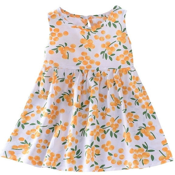 TIHLMK Toddler Girl Clothes Baby Girls Sleeveless Dress Girls Sundress Summer