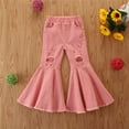 thumbnail image 1 of XMMSWDLA Toddler Girl Clothes Spring And Autumn Girls' Casual All-match Jeans Flared Pants Trousers, 1 of 8