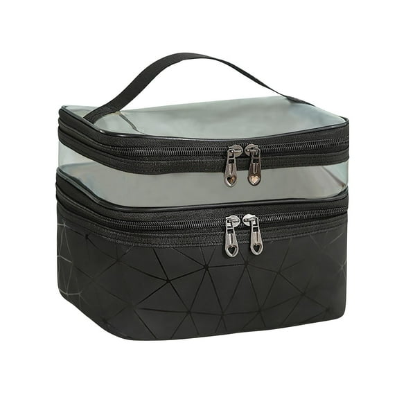 XMMSWDLA Toiletry Bag, Waterproof Hanging Cosmetic Bag Portable Travel Makeup Pouch Multi-function Handle Travel Bathroom Bag Organizer for Women Girls