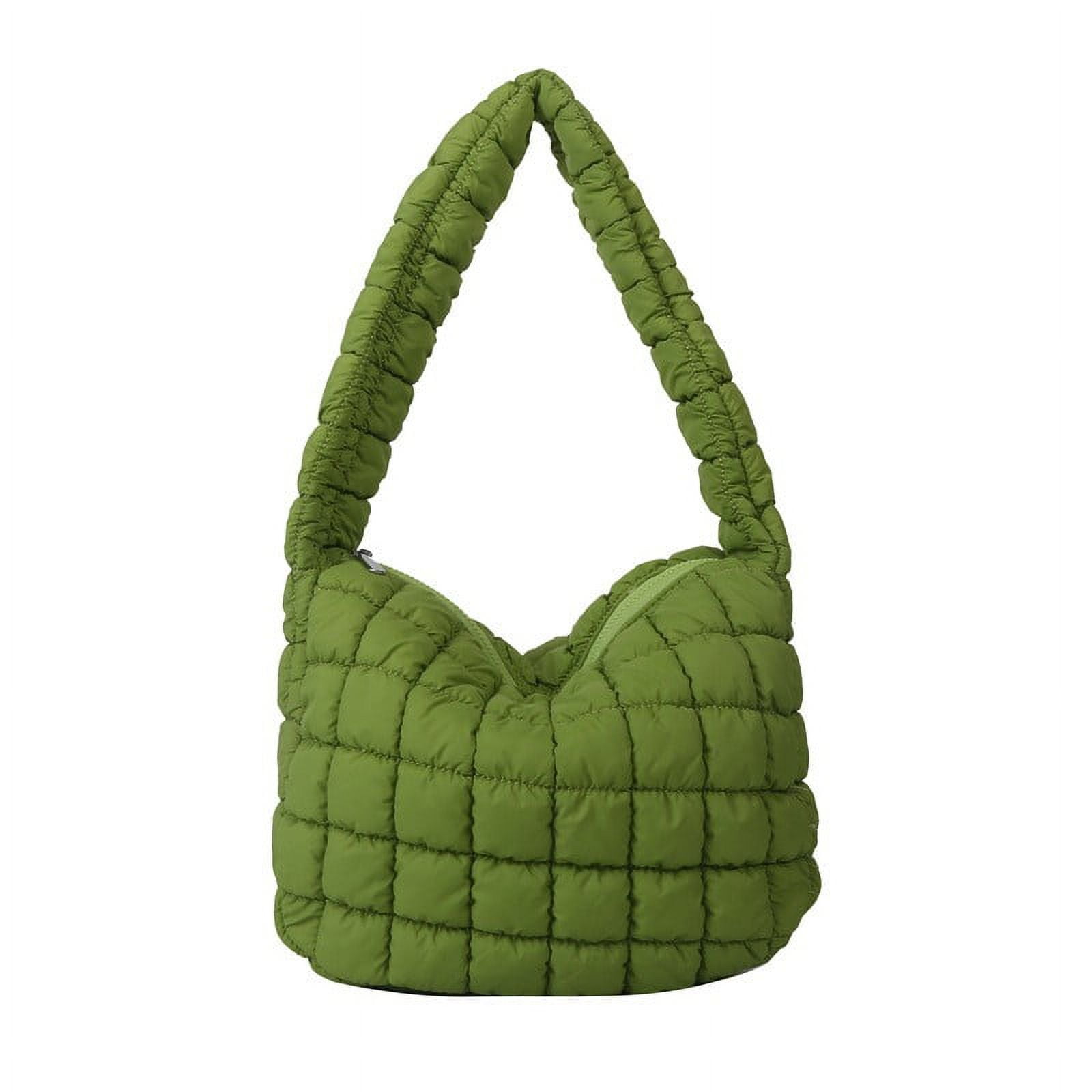 【PORTERNA】Lime smoking tote bag XMMSWDLA Tote Bag for Women, Soft Puffer Tote Bag