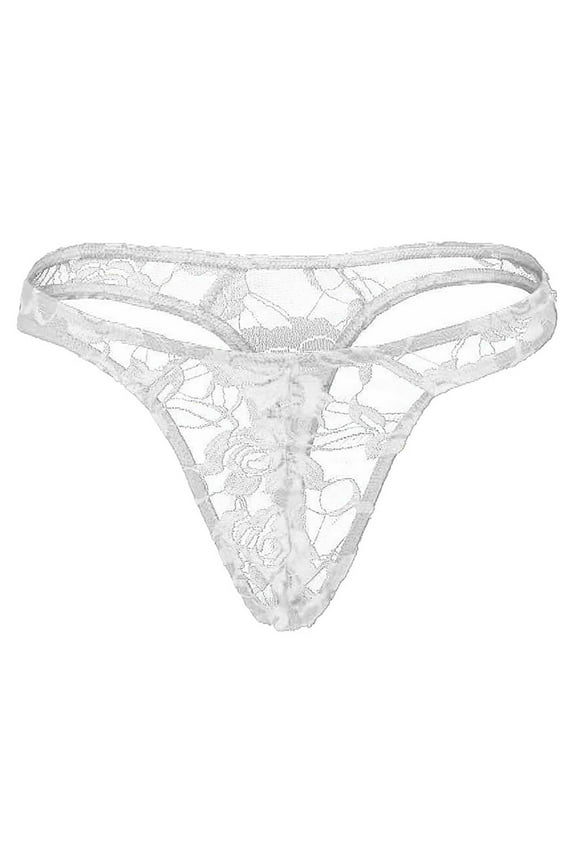Transparent Lace Thong G-String Underwear for Men