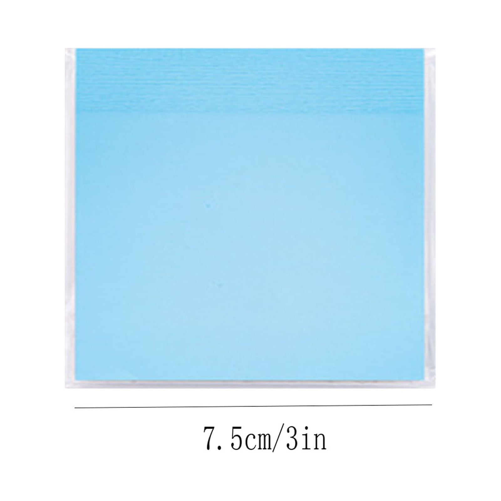 XMMSWDLA Transparent Sticky Note Pads - 50 Pcs Waterproof Self-Adhesive ...