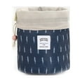 thumbnail image 1 of XMMSWDLA Travel Cosmetic Bags Barrel Makeup Bag,Women&Girls Portable Foldable Cases, Multifunctional Toiletry Bucket Bags Round Organizer Storage Pocket Soft folding(Deepblue), 1 of 2