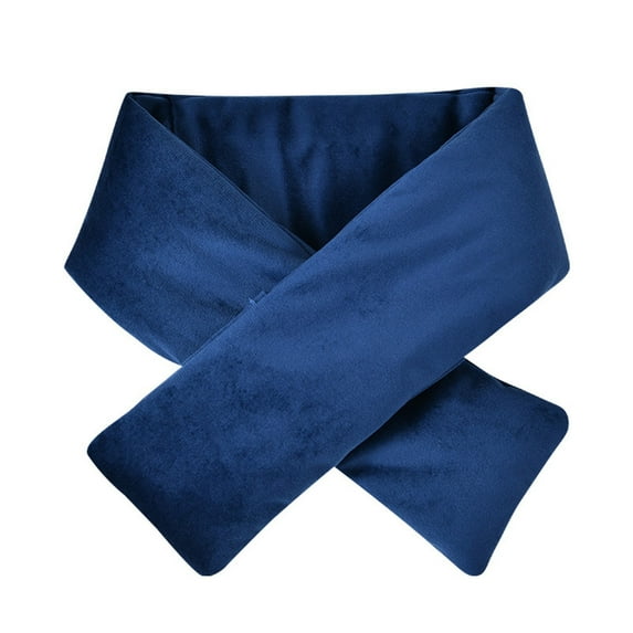 XMMSWDLA USB Heated Scarf Rechargeable Neck Heating Pad Neck Dark Blue Heated Scarf