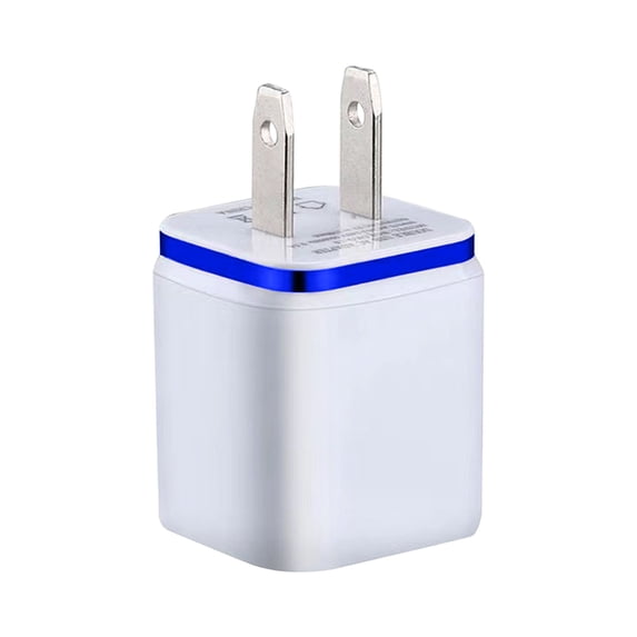XMMSWDLA USB Wall Charger, Cube Charger 2 Port Charging Box 2.1A/5V Home Travel Charger Plug USB Power Adapter Charging Station Base