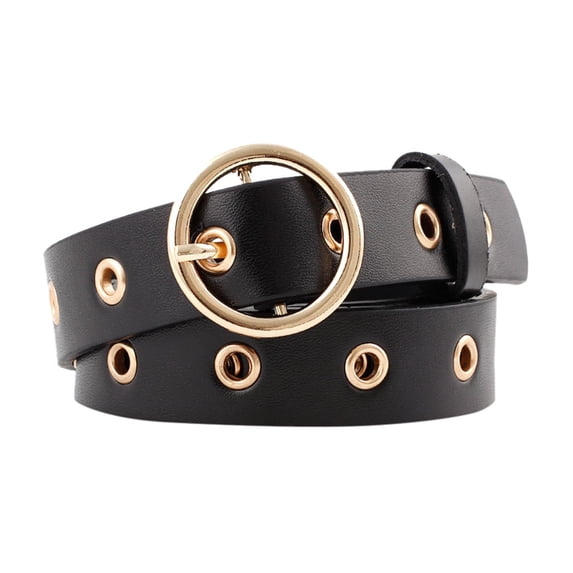 XMMSWDLA Unisex Belt Unisex Man Women Vintage Leather Buckle Leisure Belt Trouser Accessories Discount Clearance