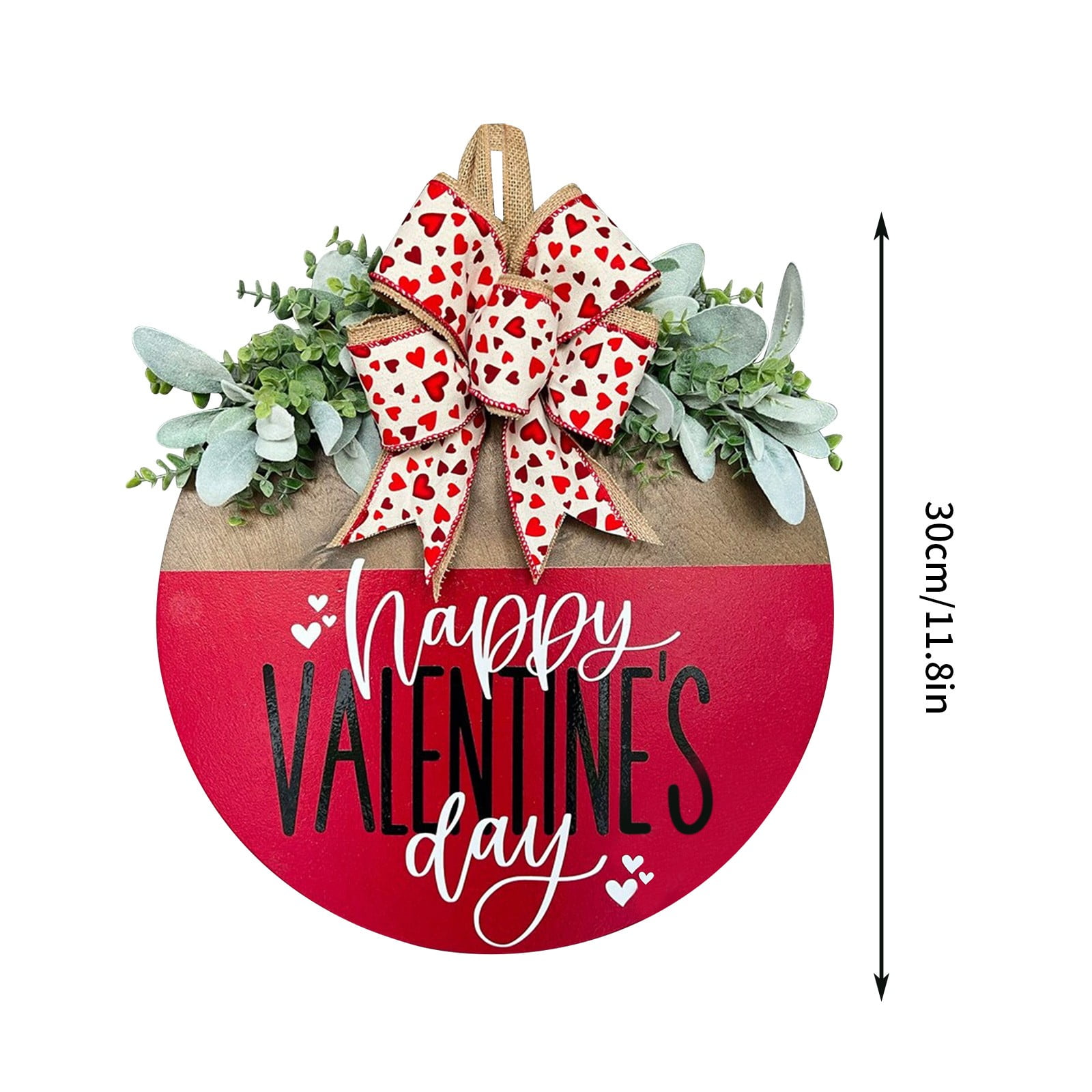Valentines Red Hanging Heart with Love Sign