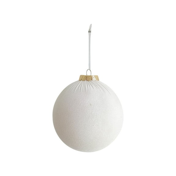 XMMSWDLA Velvet Ornaments for Christmas Tree Decorations Xmas Ball Ornament for Indoor Holiday Decor - Shatterproof Christmas Bulbs Ornaments 5.9inch - Pack of 4