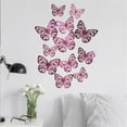 thumbnail image 1 of XMMSWDLA Wallpaper 12pcs 3d Metal Texture Hollow Butterfly Wall Stickerhot Pink Today Prime, 1 of 6