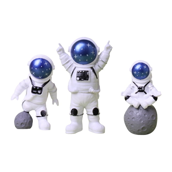 XMMSWDLA Wedding Decorations for Reception Birthday Cake Baking Decoration Aerospace 7-Piece Set Astronaut Astronaut Star System Cake Decoration Car Decoration Happy Anniversary Decorations