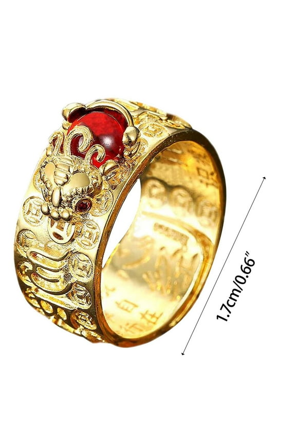 Wedding Decorations for Reception Feng Shui Ring Anillo Mantra Good Luck Wealth Protection Efficacious Rings for Men & Women, Ring Sunshine Party Decorations