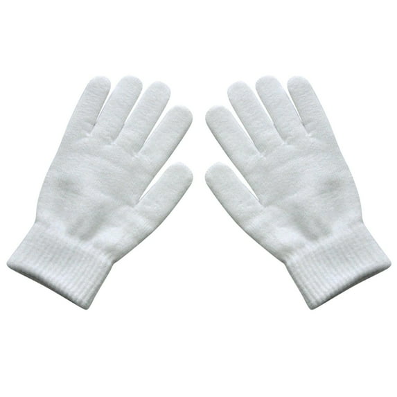 XMMSWDLA Winter Gloves,Stretchy Warm Knit Bulk Pack Mens Womens Work Gloves Women B