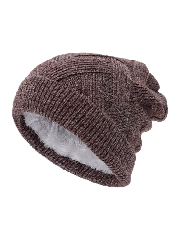 Winter Hats for Men Women, Warm Knit for Guys, Thick Fleece Lined Cap Warm Hats for Women Winter