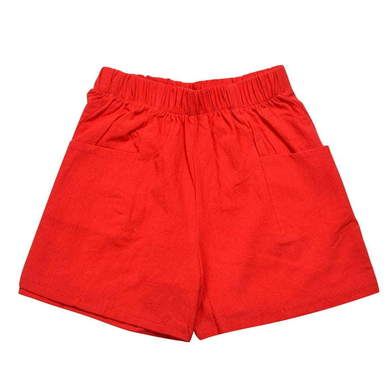 XMMSWDLA Women Casual Shorts Comfy Elastic Waist Shorts Summer