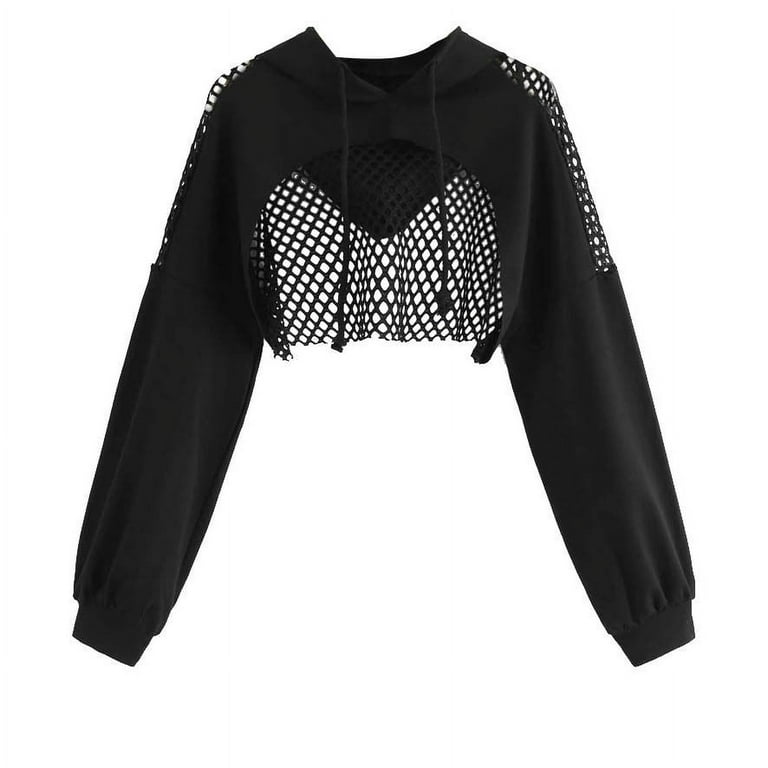 Fishnet hoodie best sale women's