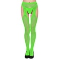 thumbnail image 1 of XMMSWDLA Women Fishnet Thigh-High Stockings Tights Suspender Pantyhose Stockings for Women Girls Footless Tights for Women, 1 of 3