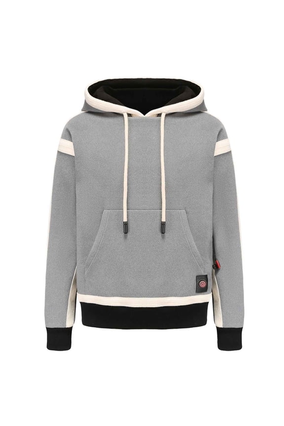 Women Plush Heating Hooded Sweatershirt Long Sleeve Heated Sweater Winter Warm Plus Size USB Electric Heated Hoodie Tops