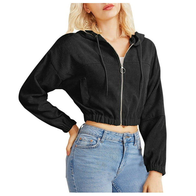 アウターその他 DONDUP Women Outer DJ648PL0516DXXXDD 430 Brown XMMSWDLA Women Zip Up Corduroy Jacket, Long Sleeve Cropped