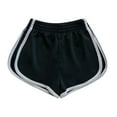 thumbnail image 1 of XMMSWDLA Women's Cotton Shorts Gym Shorts Yoga Shorts Summer Running Active Shorts Dance Elastic Shorts Black Women's Athletic Shorts, 1 of 4