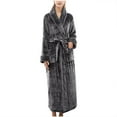 thumbnail image 1 of XMMSWDLA Women's Fleece Robes, Long Winter Warm Soft Plush Bathrobes for Women, Fluffy Comfy House Coat Bathrobes for Women, 1 of 7
