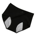 thumbnail image 1 of XMMSWDLA Women's Incontinence Underwear High Absorbency Period Cotton Underwear Heavy Flow Leakproof Panties Postpartum Menstrual Protective Briefs Black 4XL Tummy Control Underwear, 1 of 4