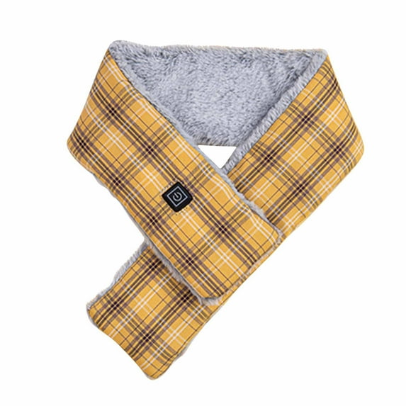 XMMSWDLA Women's Plaid Blanket Winter Scarf, Warm Cozy Tartan Wrap Oversized Shawl Winter Scarves for Women Yellow Fall Scarf for Women