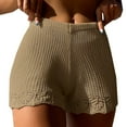 thumbnail image 1 of XMMSWDLA Women's Short Elastic High Waisted Summer Beach Crochet Lace Shorts Khaki Short Summer Dresses, 1 of 4