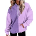 thumbnail image 1 of XMMSWDLA Women's Tie Dye Color Block Hoodies Long Sleeve Drawstring Pullover Oversized Comfy Casual 2024 Fall Clothes, 1 of 5