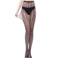 thumbnail image 1 of XMMSWDLA Womens High Waist Tights Fishnet Stockings Plus Size Thigh High Pantyhose Footless Tights for Women, 1 of 3